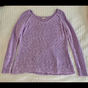 Sonoma light purple sweater, size L